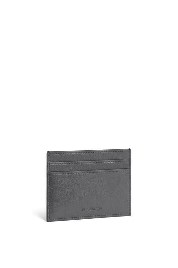 Balenciaga Le City Volcanic Rock Leather Card Holder - view 4