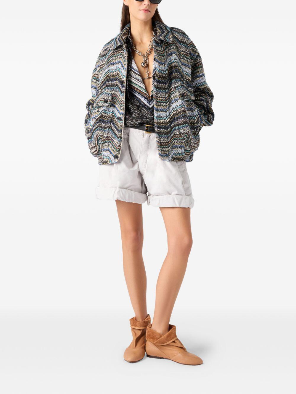 Missoni - Navy Multi Sequin Field Jacket | Mitchell Stores