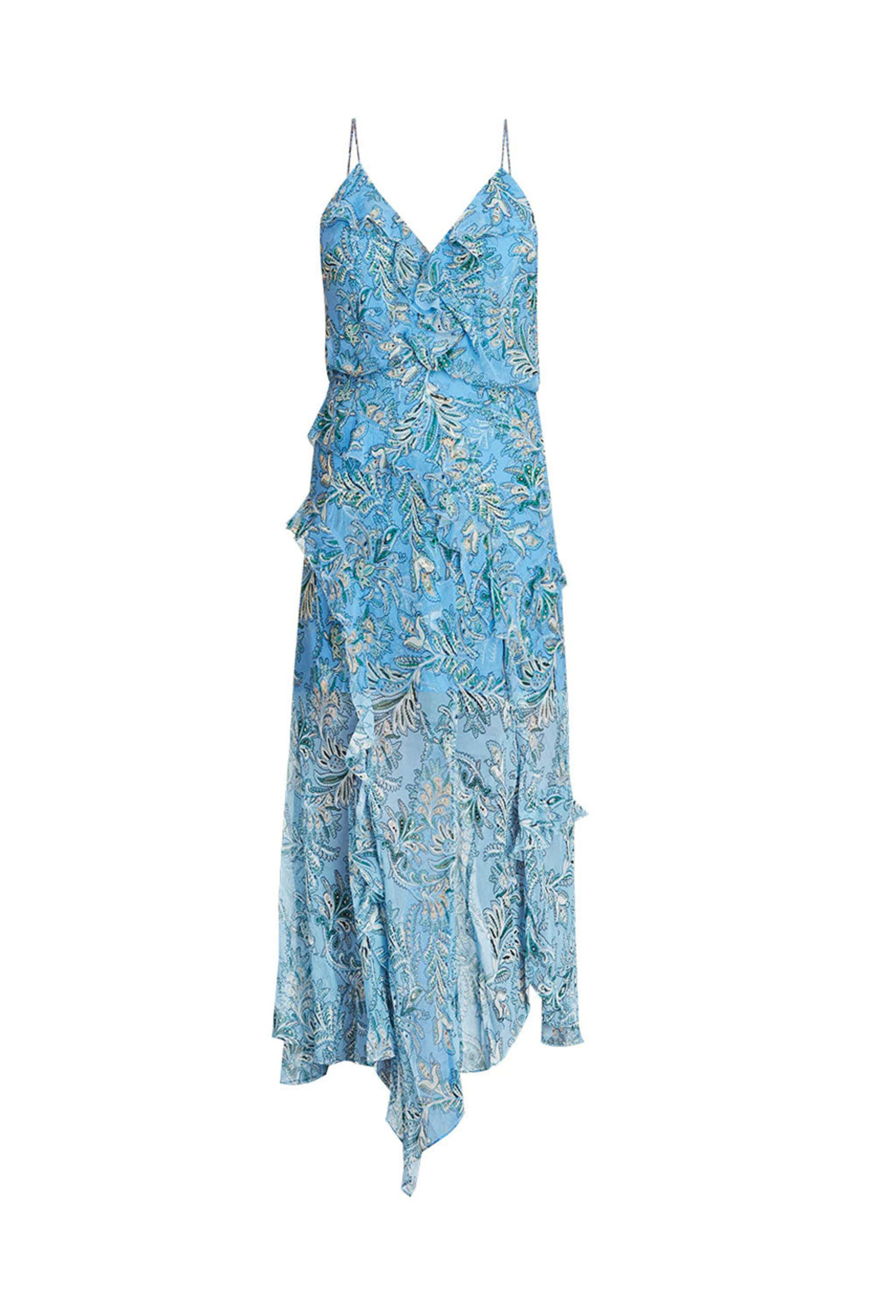 Veronica Beard - Aero Blue Paisley Avenel Midi Dress