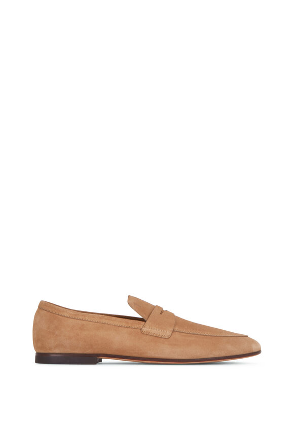 Tod's - Tan Suede Penny Loafer 