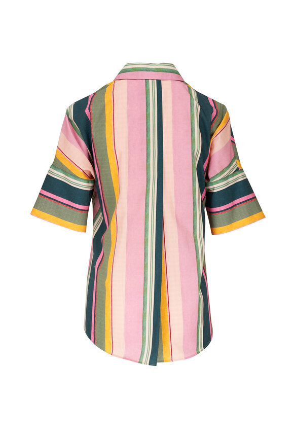 Akris Punto - Multicolor Stripe Cotton Blouse