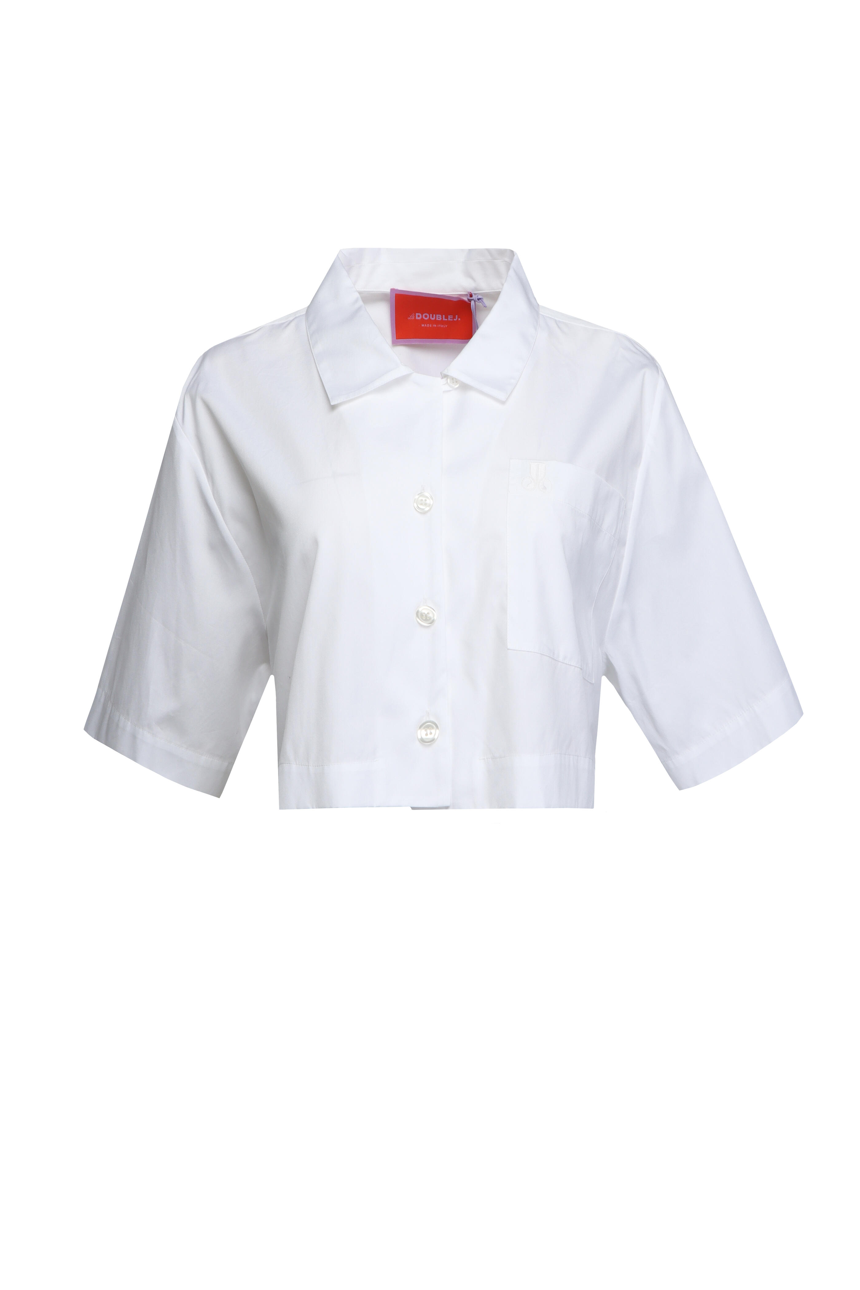La DoubleJ - Polo White Crop Shirt - view 1