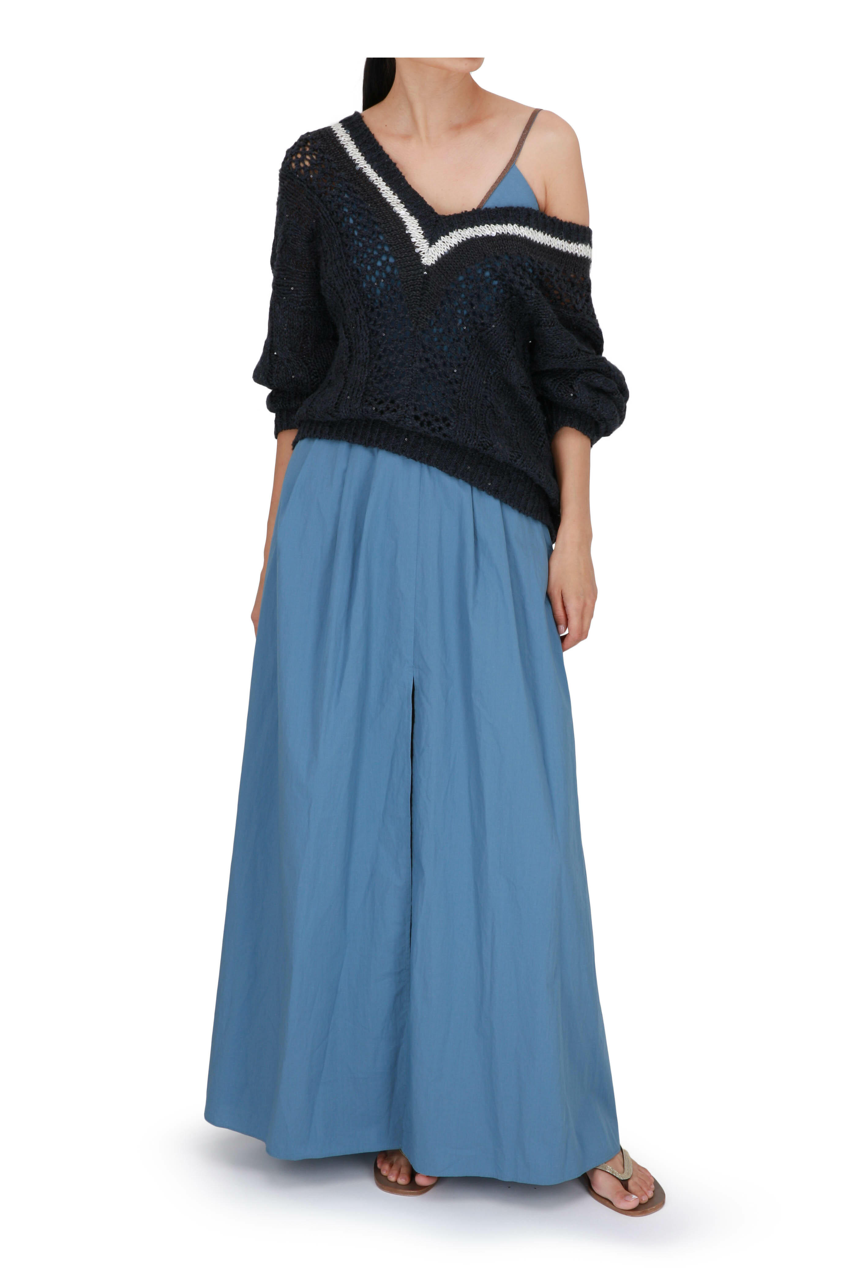 パンツ BRUNELLO CUCINELLI Brunello Cucinelli (MP522P8884 C4227) Brunello Cucinelli Women's Pleated Pants | A.K. Rikk's