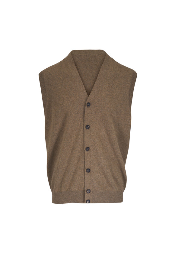 Loro Piana Classic Brown Baby Cashmere Vest