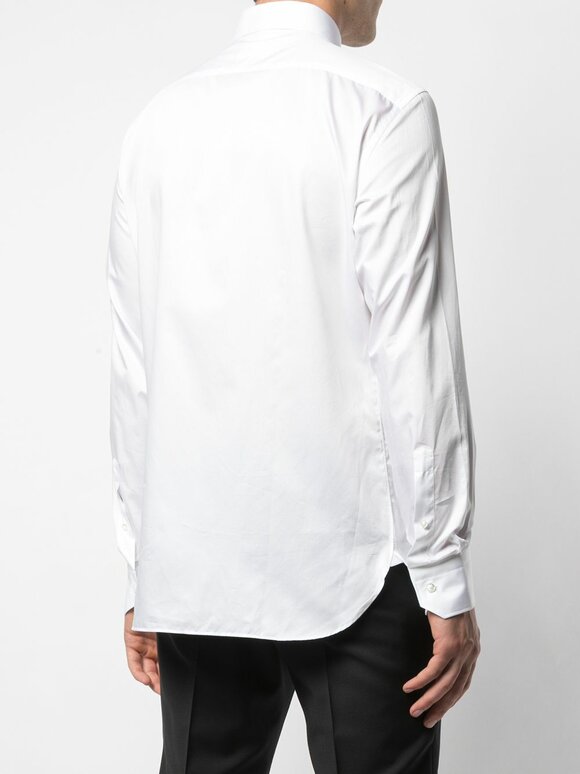 Zegna - Solid White Dress Shirt