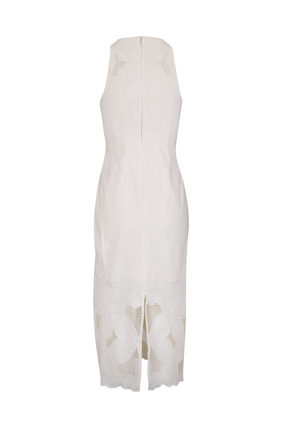 Veronica Beard Upten Dove Embroidered Midi Dress - view 3