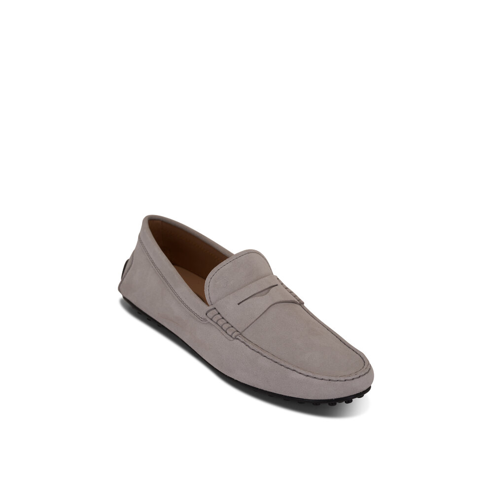 【関税＆送料込み】Tod'S City Gommino Loafers Tod's - City Gommini Navy Suede Penny Loafer | Mitchell Stores