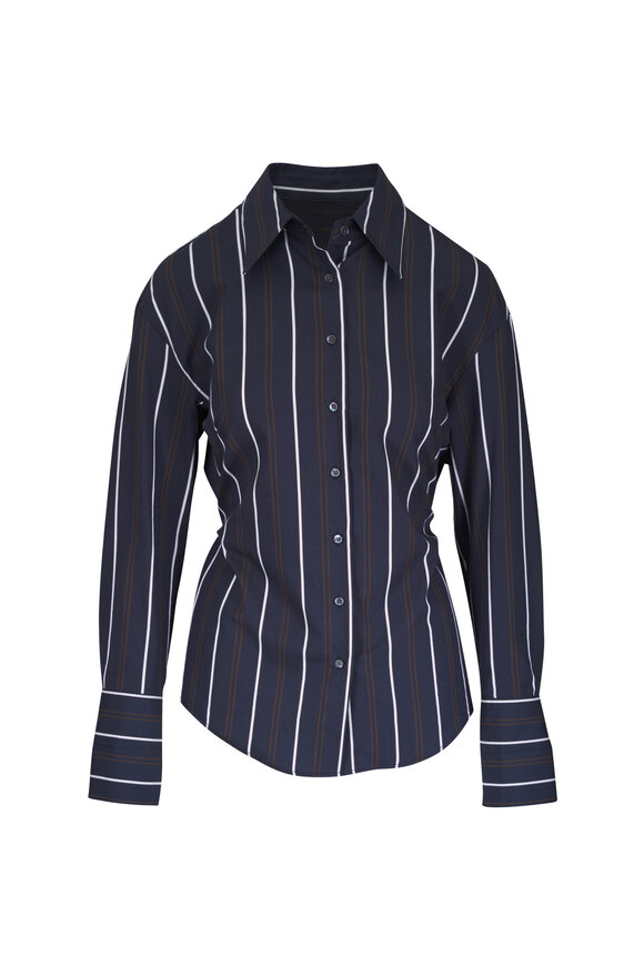 TWP Midnight Stripe Long Sleeve Blouse - view 1