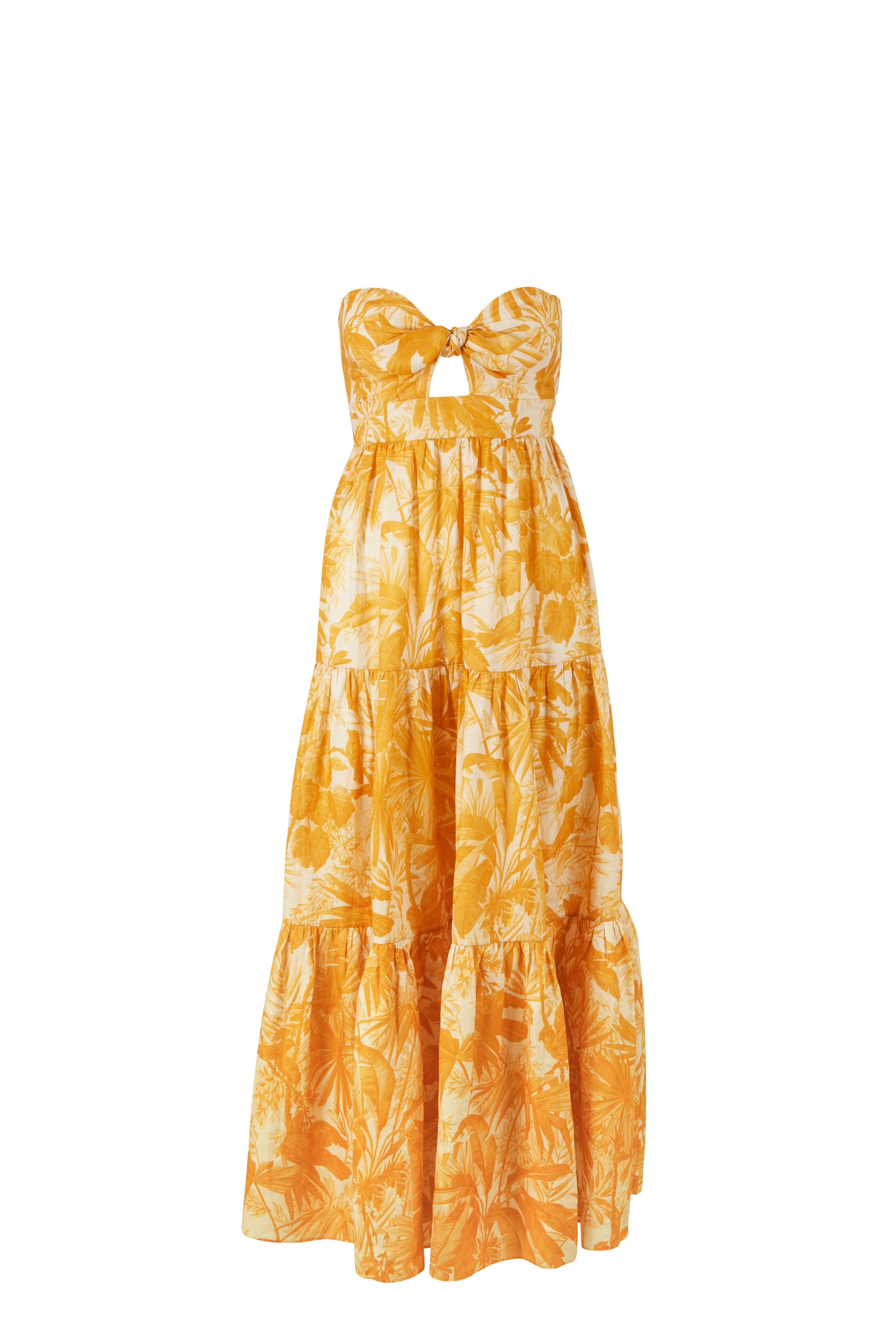 Zimmermann - Mae Amber Palm Tie Front Dress