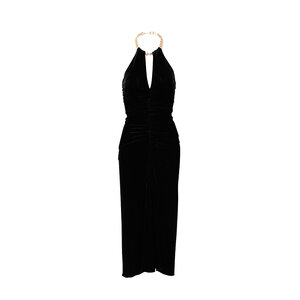 Veronica Beard - Josette Black Velvet Halter Dress