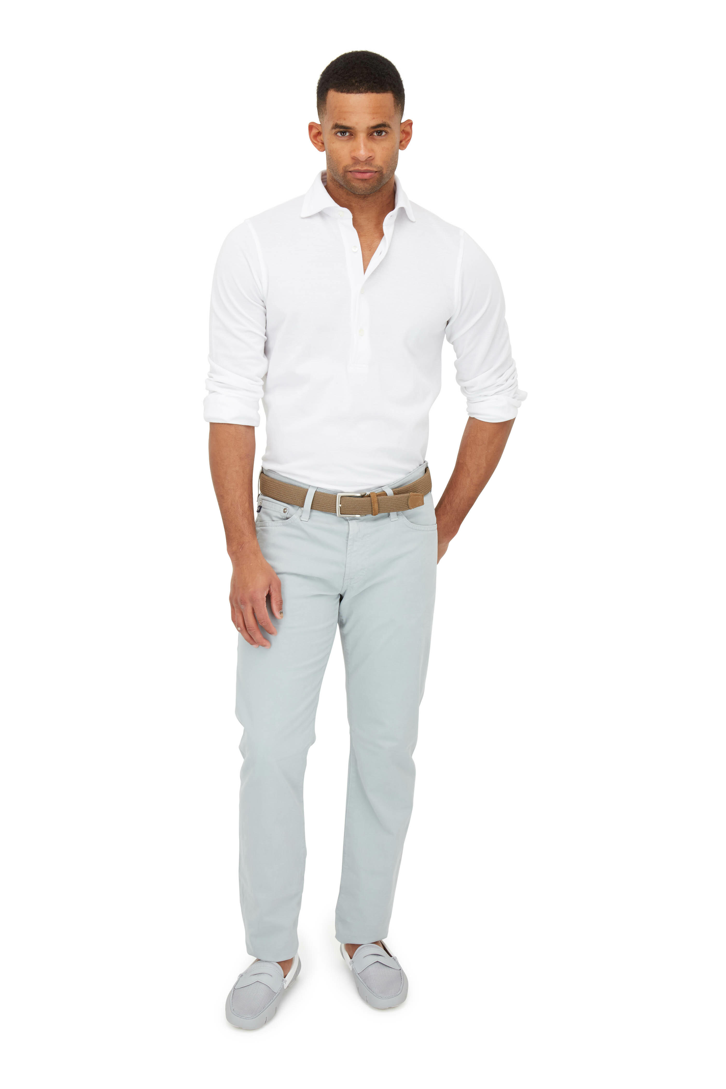 AG - The Graduate Light Gray Tailored Leg Jean