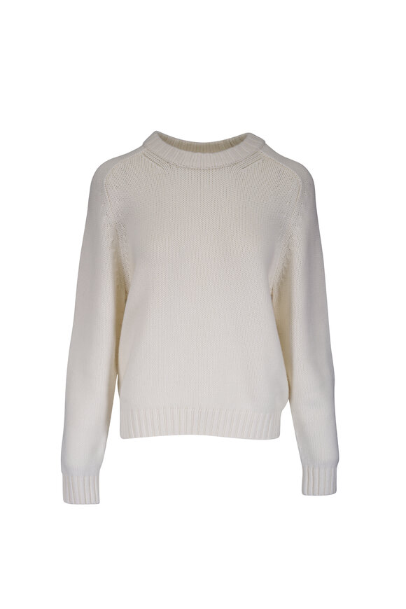 Khaite Mae Ivory Cashmere Sweater