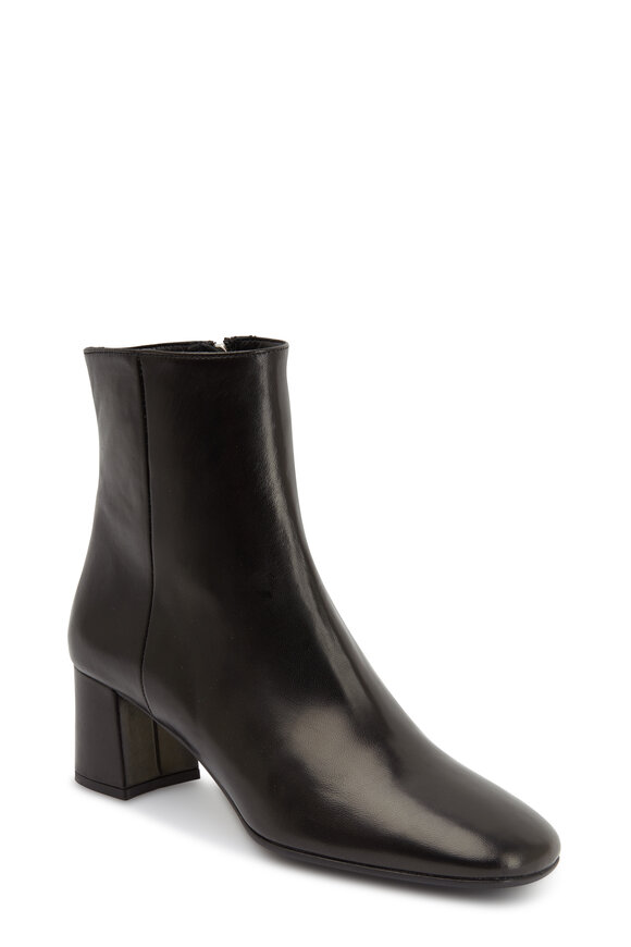 Prada - Black Nappa Leather Ankle Boot, 55mm