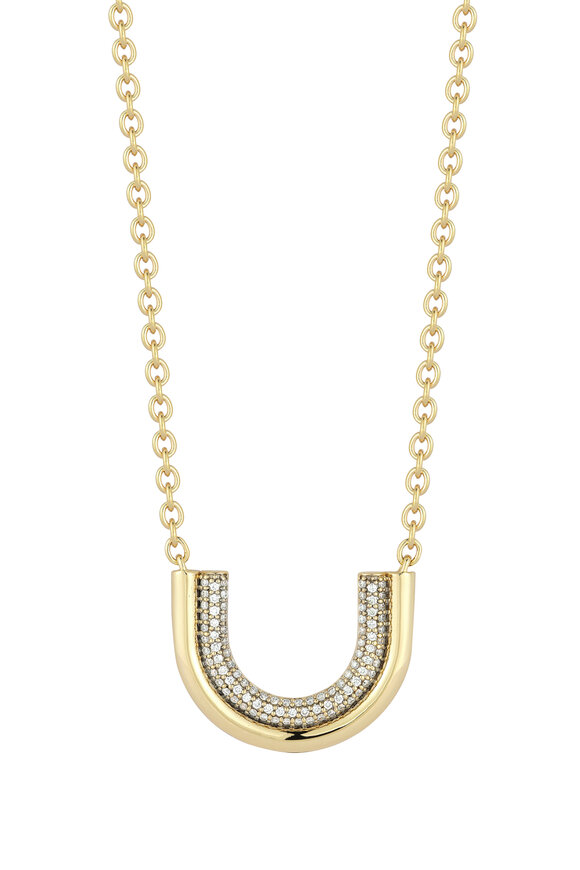 Walters Faith Thoby 18K Gold & Diamond Large Tubular Necklace