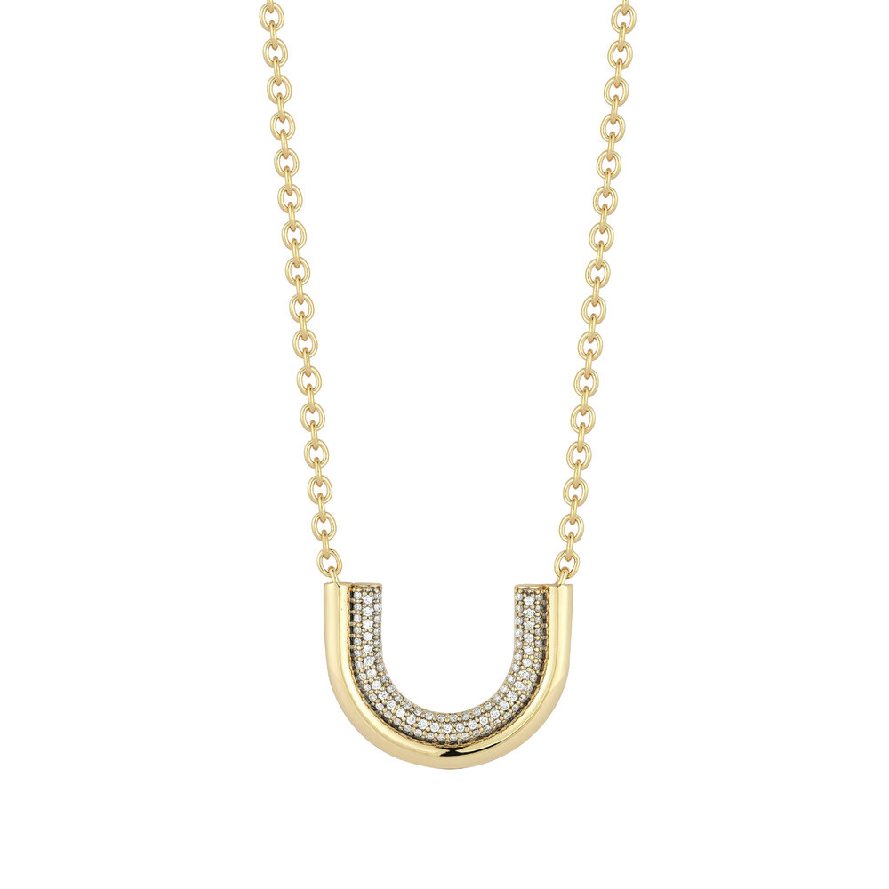 ETTEドレス TUBULAR NECKLACE Walters Faith - Thoby 18K Gold & Diamond Large Tubular Necklace