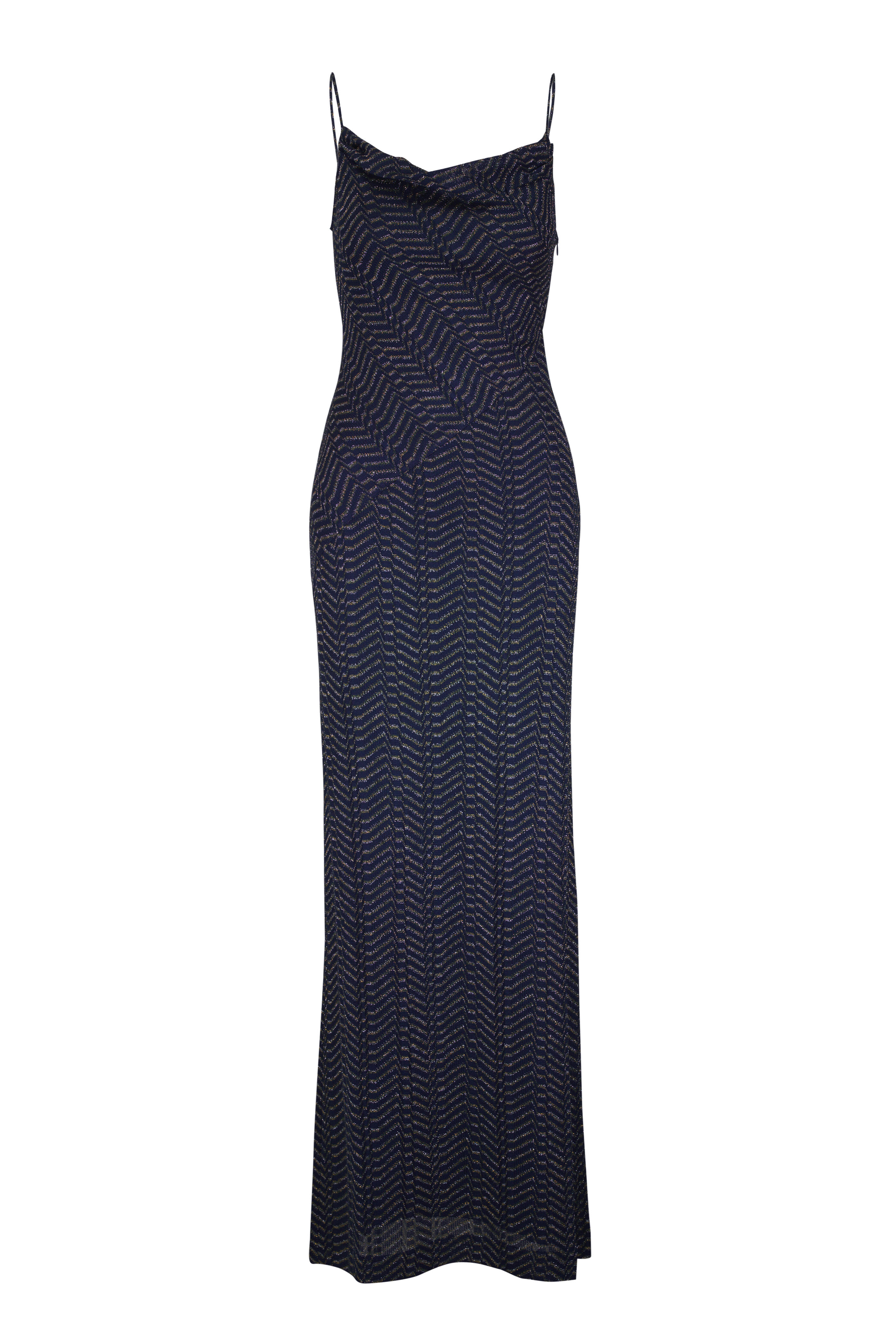 Missoni - Blue & Gold Maxi Dress - view 1