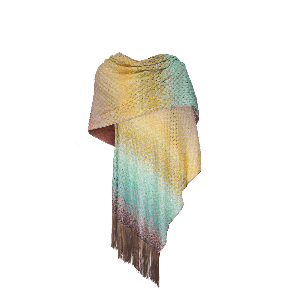 Missoni - Multicolor Metallicized Fringe Scarf | Mitchell Stores