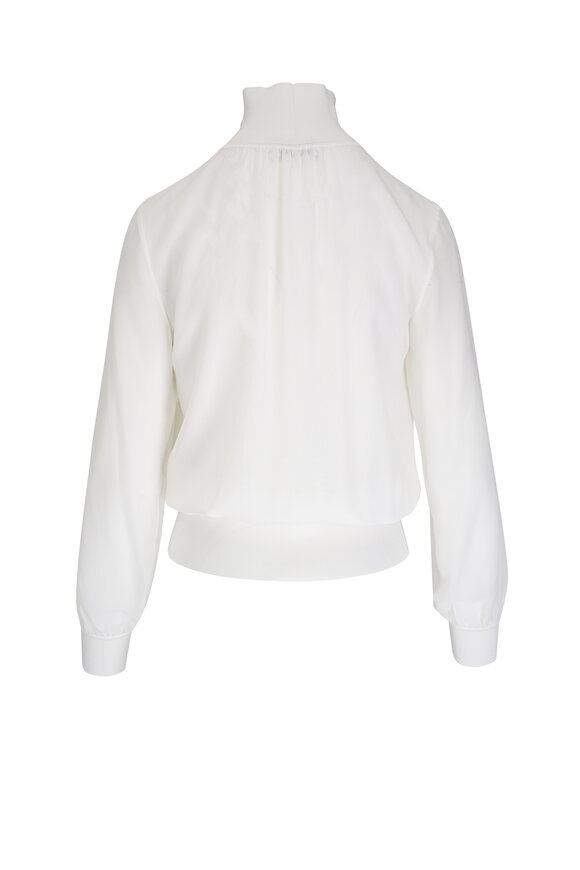 Lafayette 148 New York - White Silk Georgette Blouse