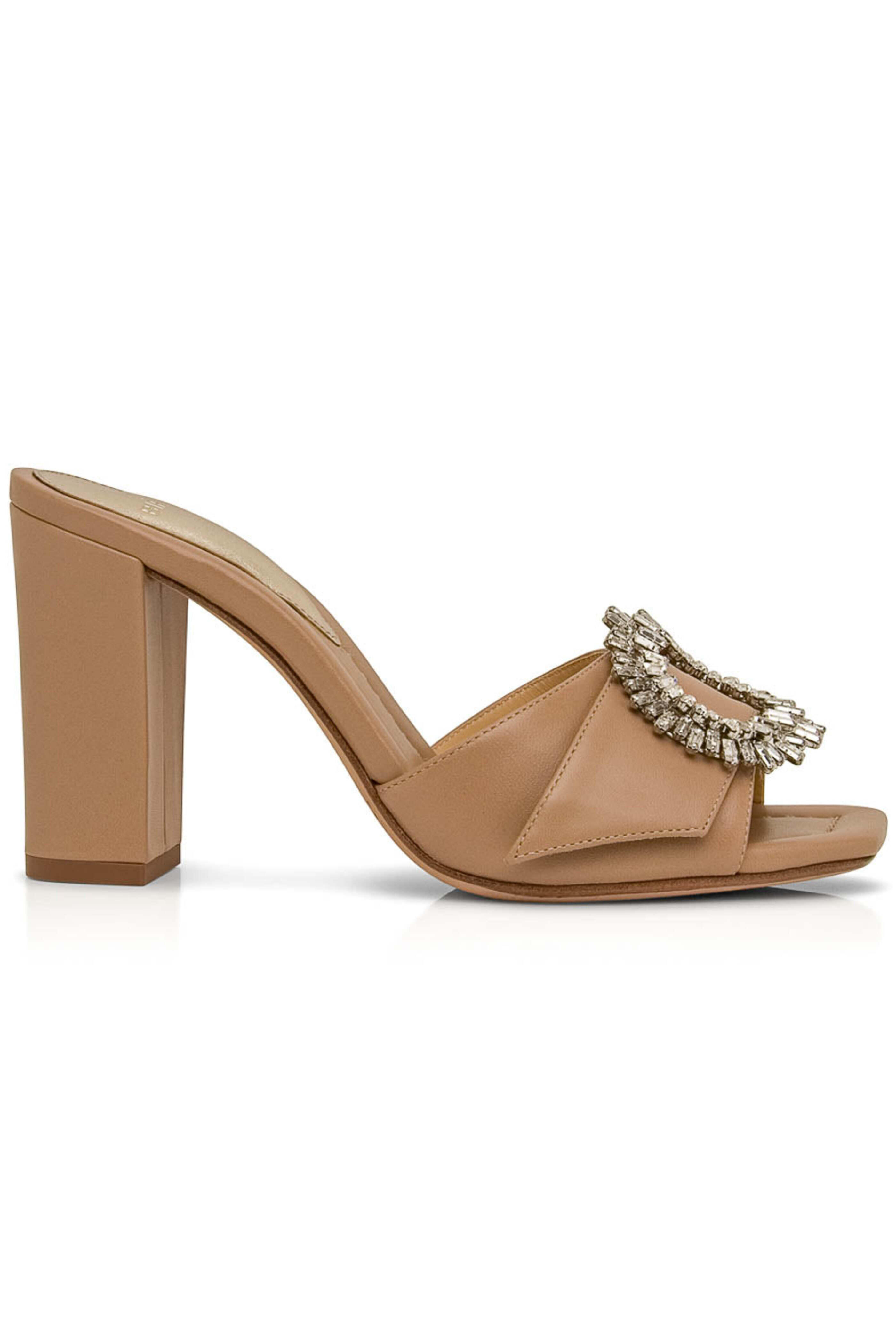 Alexandre Birman - Tan Madeline Open Toe Mule Sandal