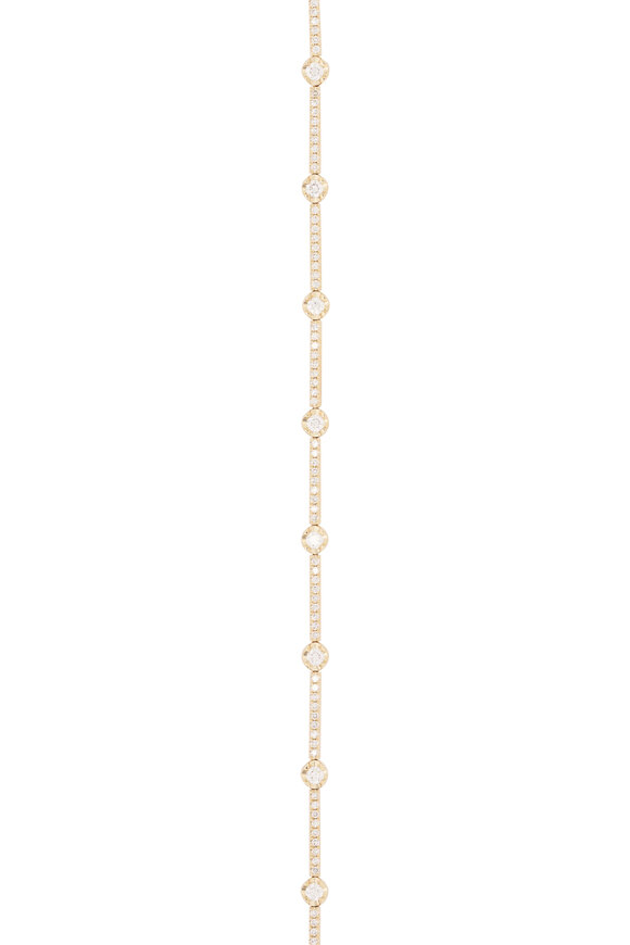 Kai Linz 14k Yellow Gold White Diamond Connect Bracelet - view 2