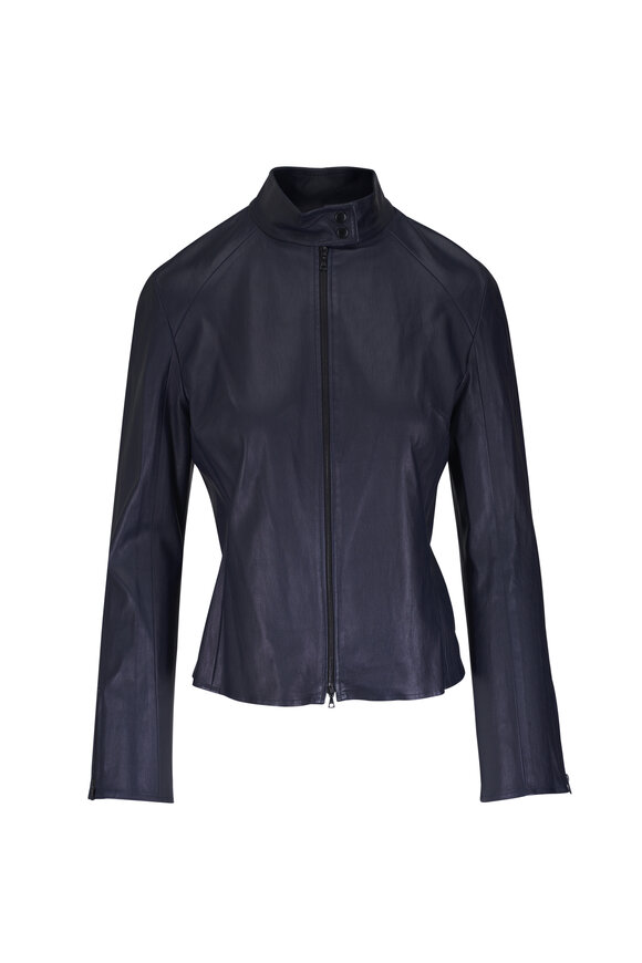 KZ_K Studio Glove Navy Blue Leather Jacket - view 1