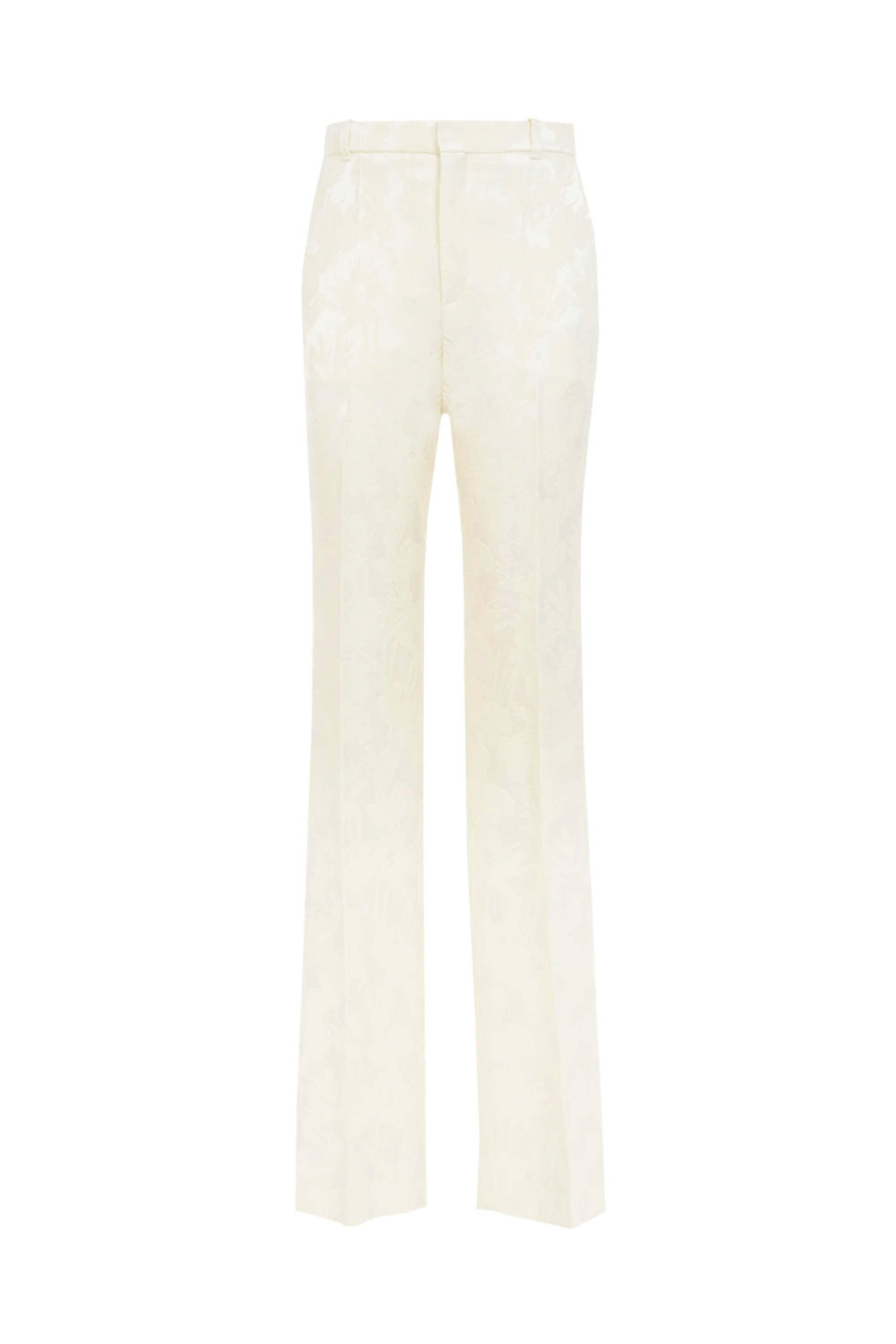 Chloé - Coconut Milk Jacquard Trouser | Mitchell Stores