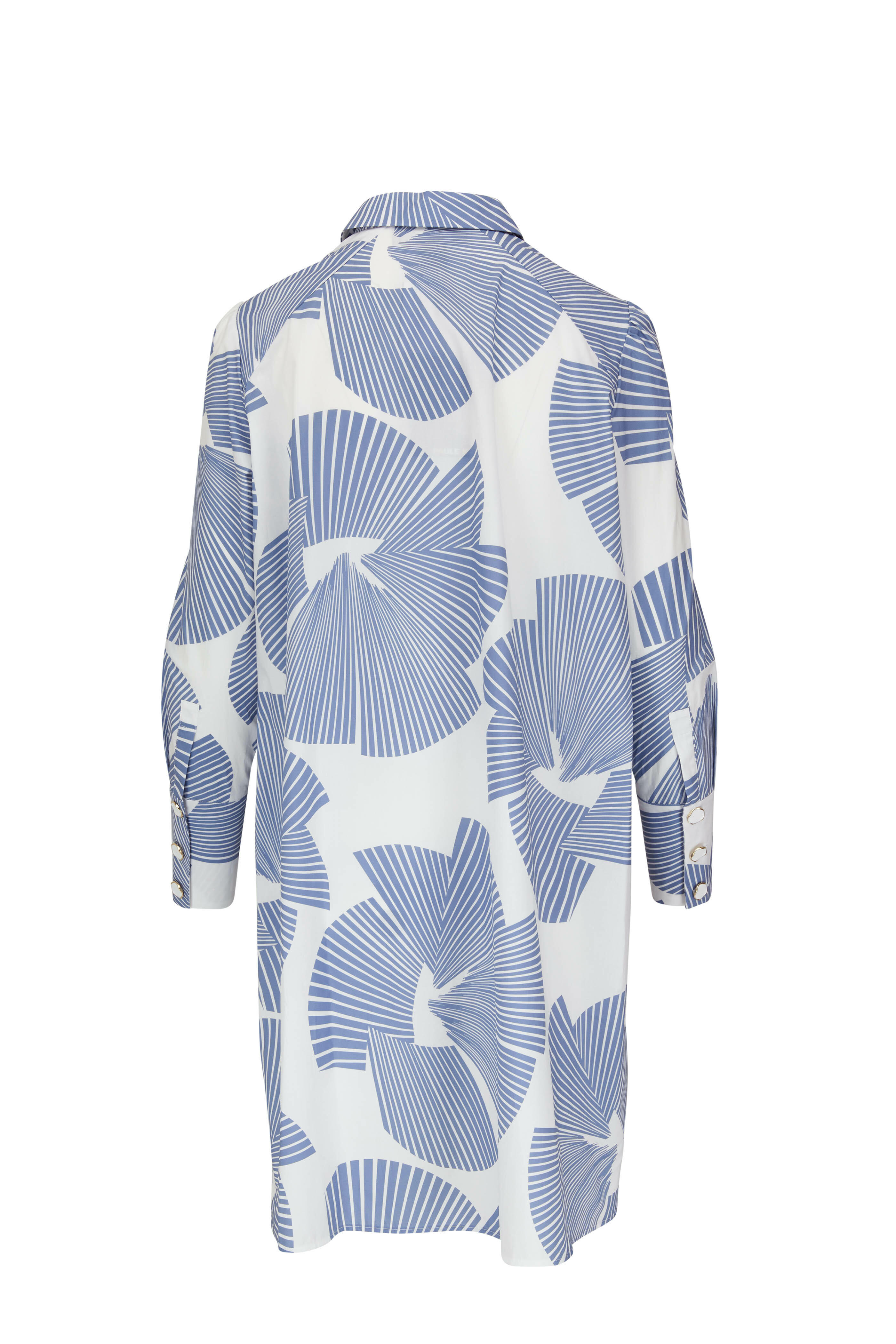Paule Ka - Printed Long Sleeve Shirt Dress