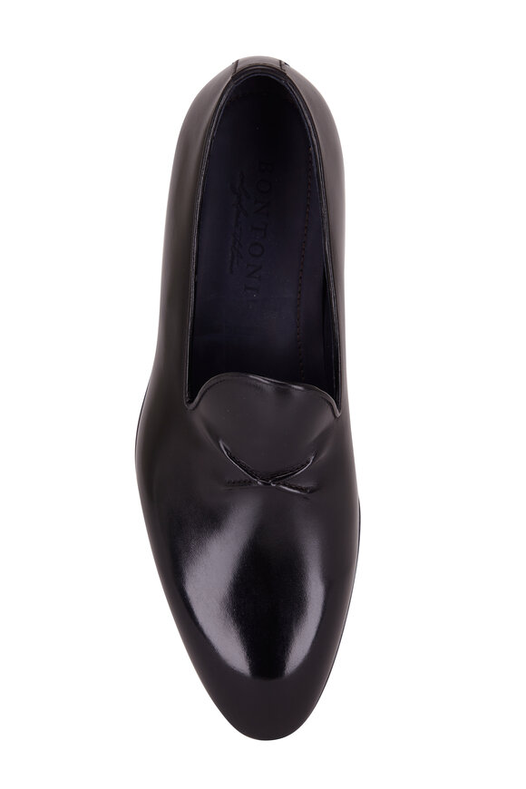 Bontoni - Barrone Black Leather Tuxedo Shoe