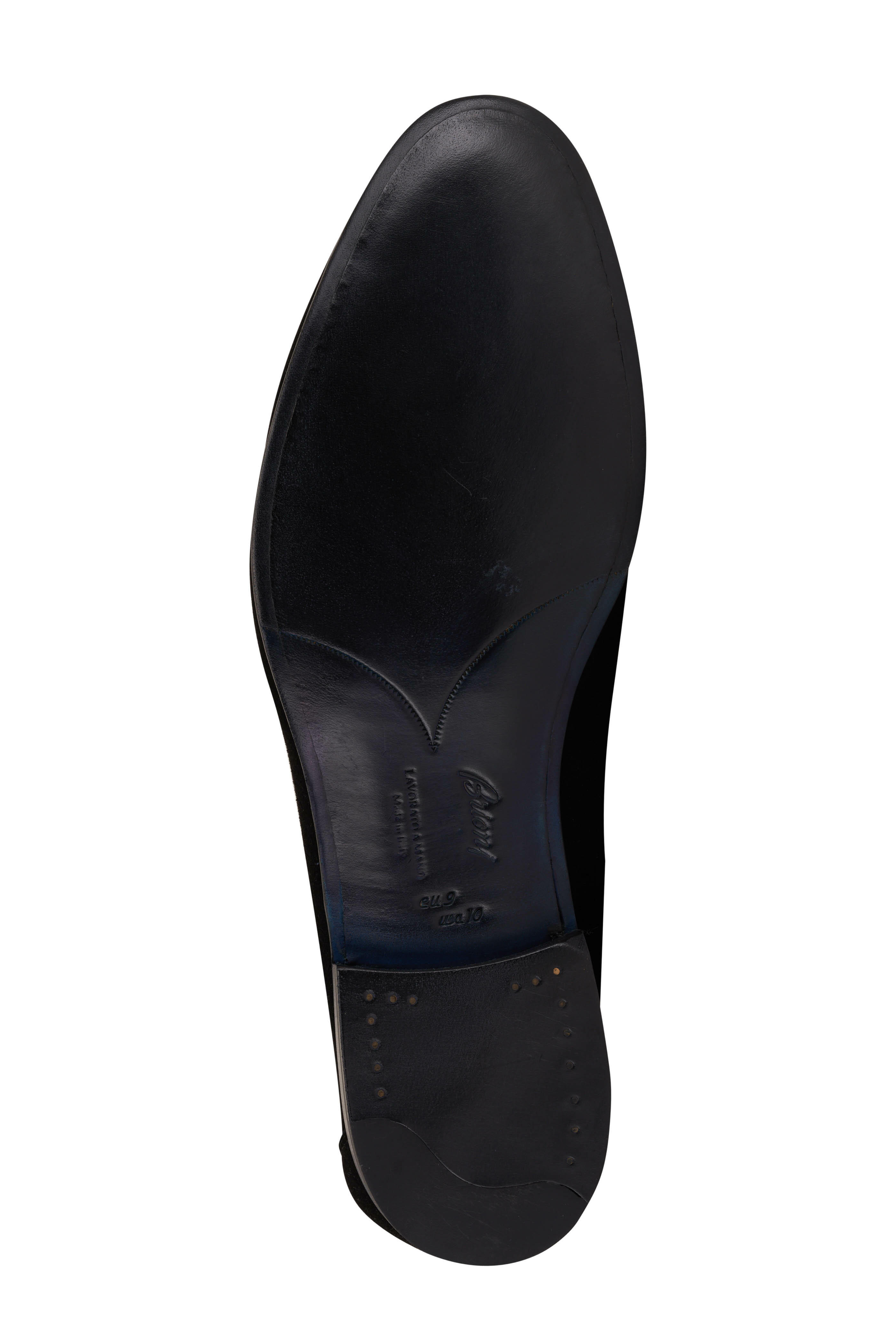 Brioni - Black Nubuck Loafer | Mitchell Stores display picture 2
