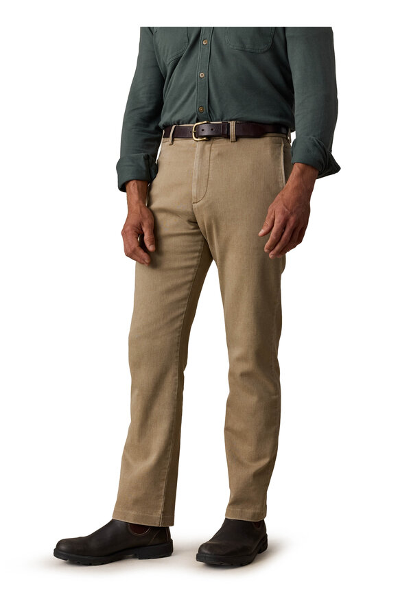 Faherty Brand Desert Khaki Stretch Terry Pant - view 2