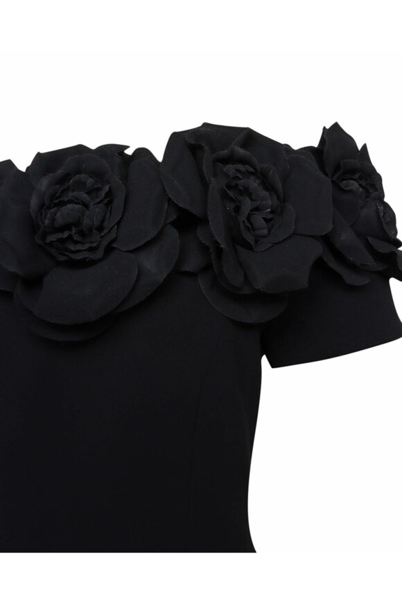 Catherine Regehr Black Off The Shoulder Trumpet Gown - view 3
