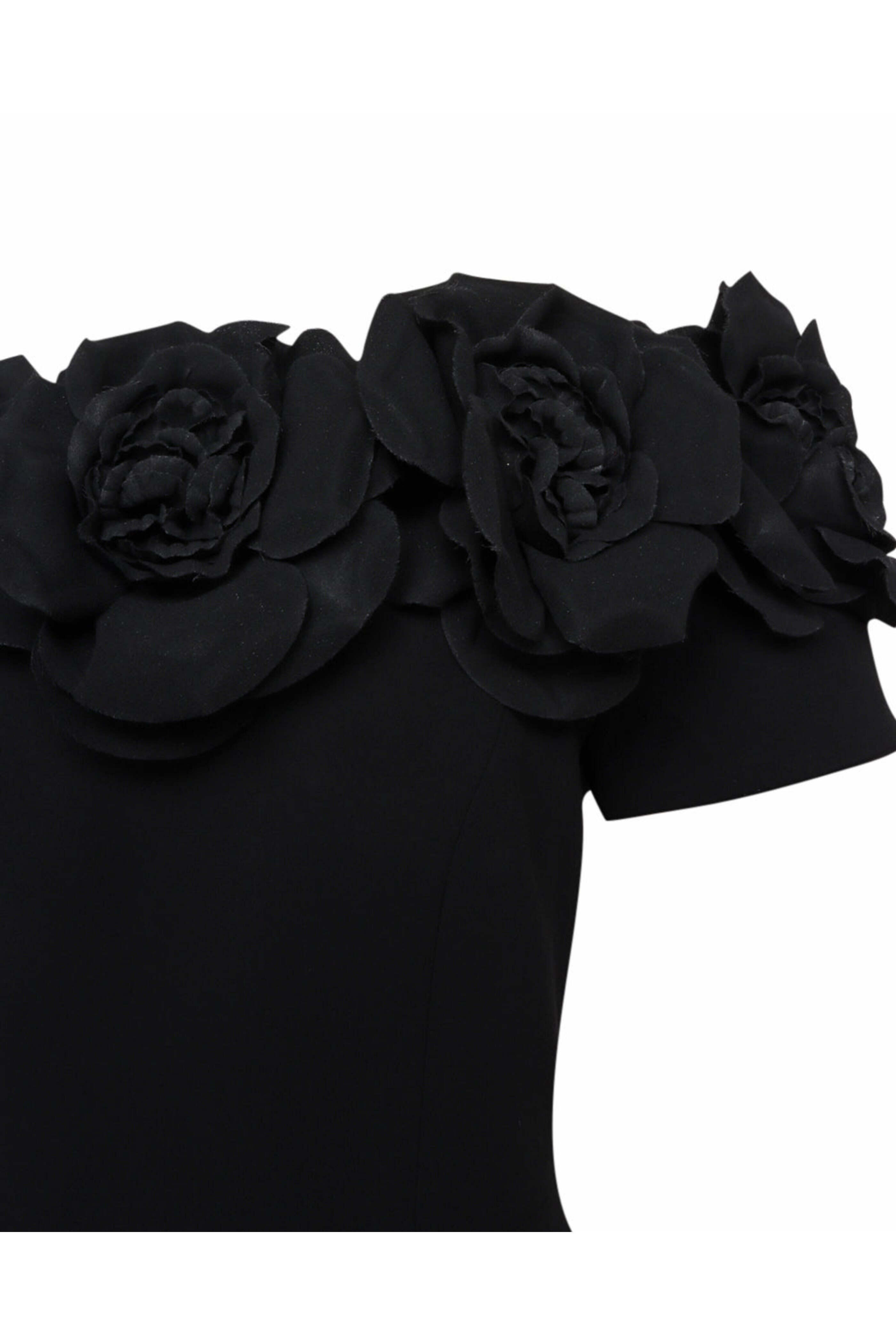 Catherine Regehr - Black Off The Shoulder Trumpet Gown