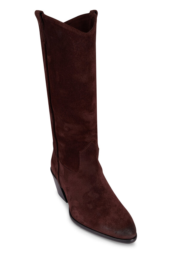 Staud Monty Espresso Suede Boot, 50mm - view 1