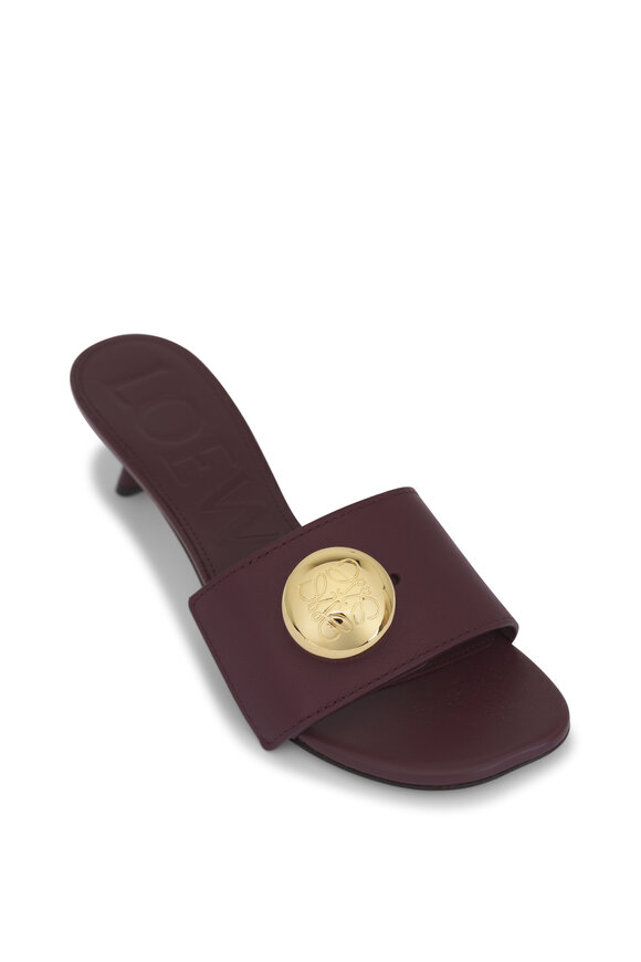シューズ・サンダルその他 Loewe Bordeaux calf leather slide pebble Loewe Bordeaux calf leather slide pebble | TheDoubleF