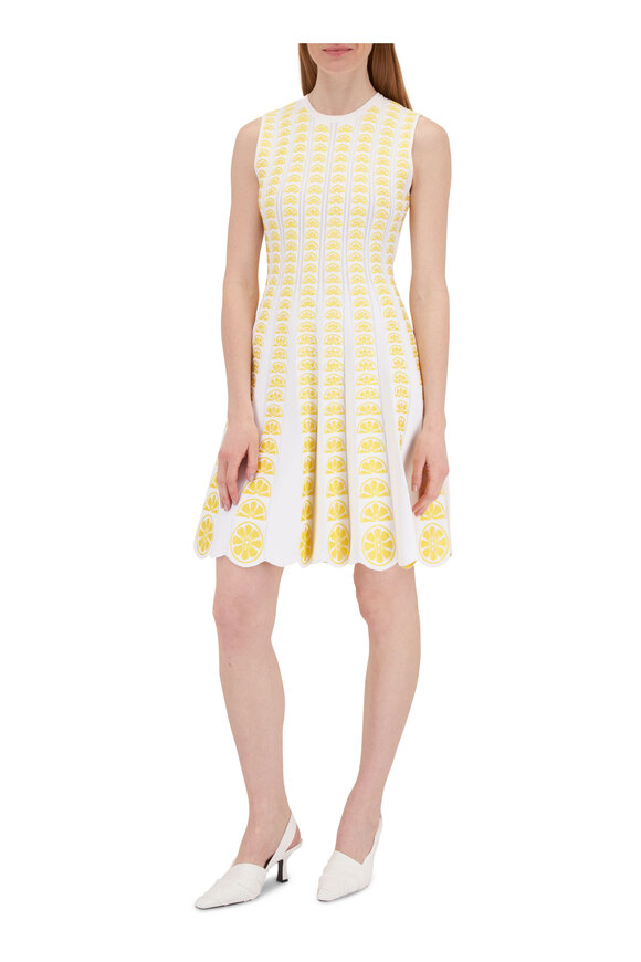 Lela Rose | 3/4 sleeve embroidered dress main image 1