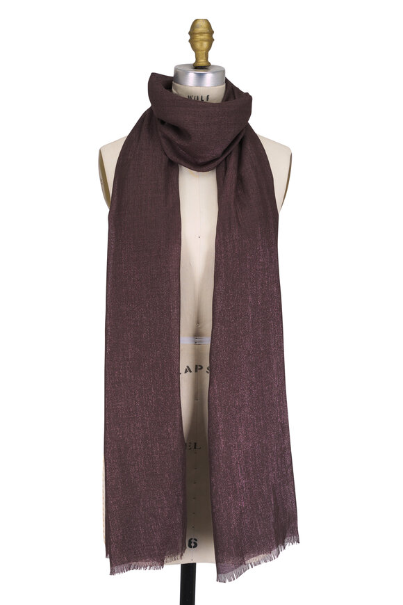 Brunello Cucinelli - Brown & Grey Boiled Ombre Scarf