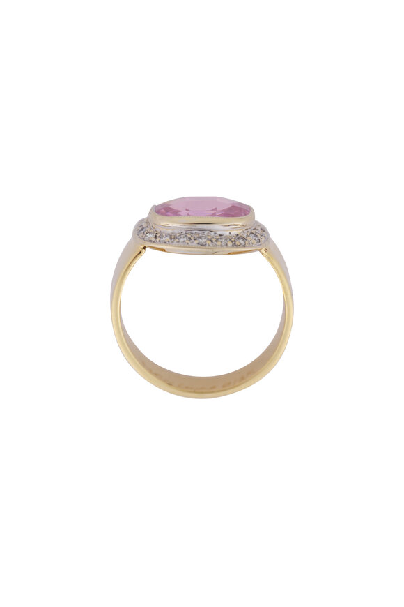 Renee Lewis Diamond & Kunzite Ring - view 2