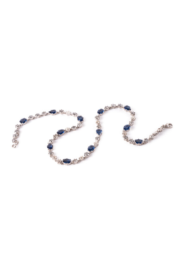 Sylva & Cie - Diamond & Sapphire Necklace