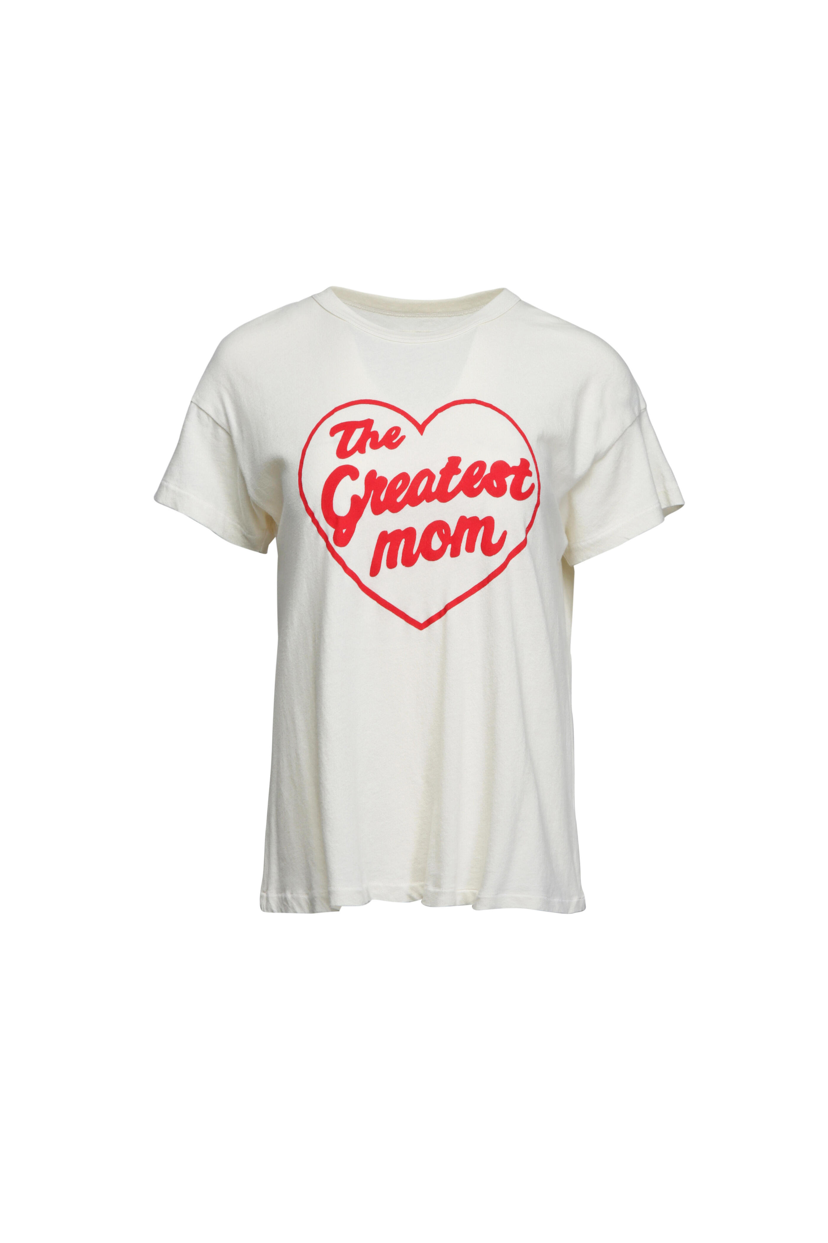 The Great - Boxy Crew White Greatest Mom Tee