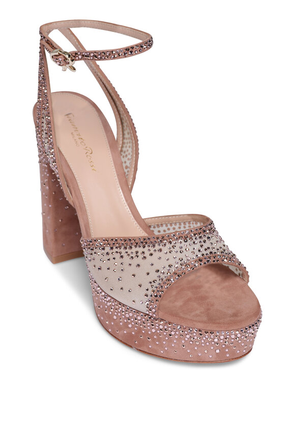 Gianvito Rossi - Ettie Sandal in Silver | Mitchell Stores