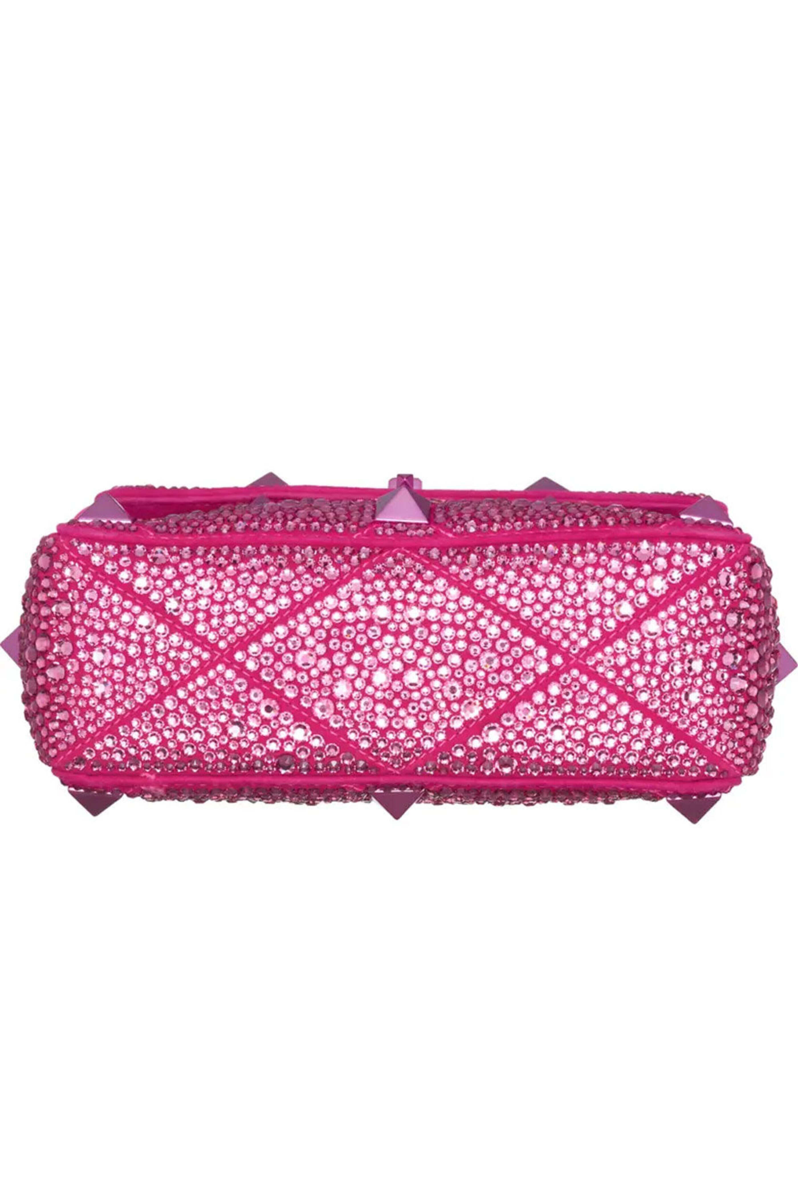 Valentino Garavani - Medium Roman Stud Rhinestone Bag in