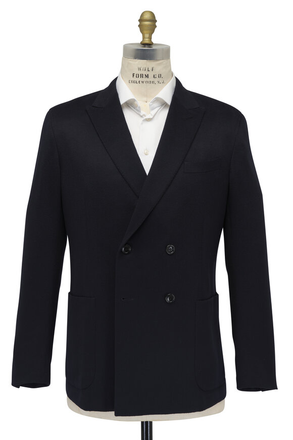 Zegna Oasi Navy Cashmere Sportcoat - view 3