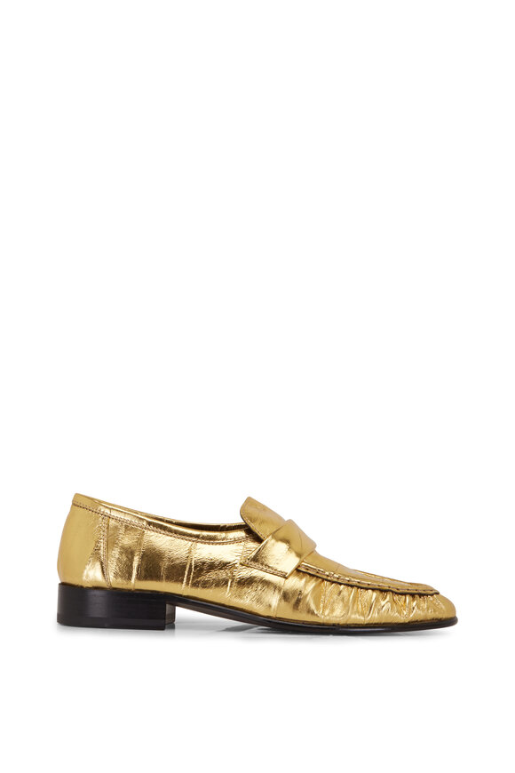 The Row - Gold Eel Loafer