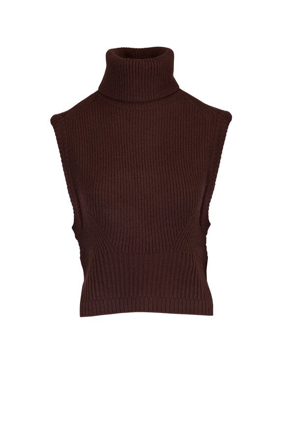 Simkhai Maple Wool Chocolate Sweater Tank - view 1