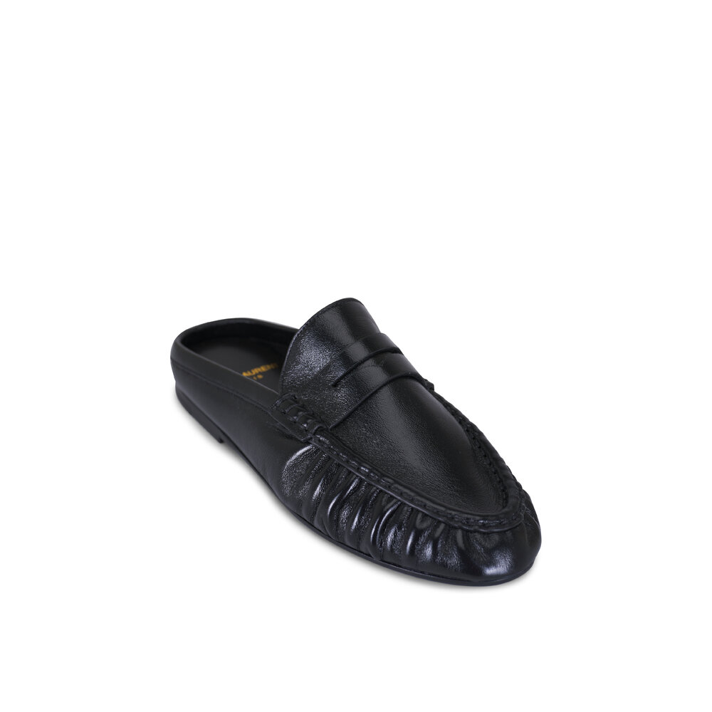 Saint Laurent - Le Loafer Noir Smooth Leather Penny Loafer