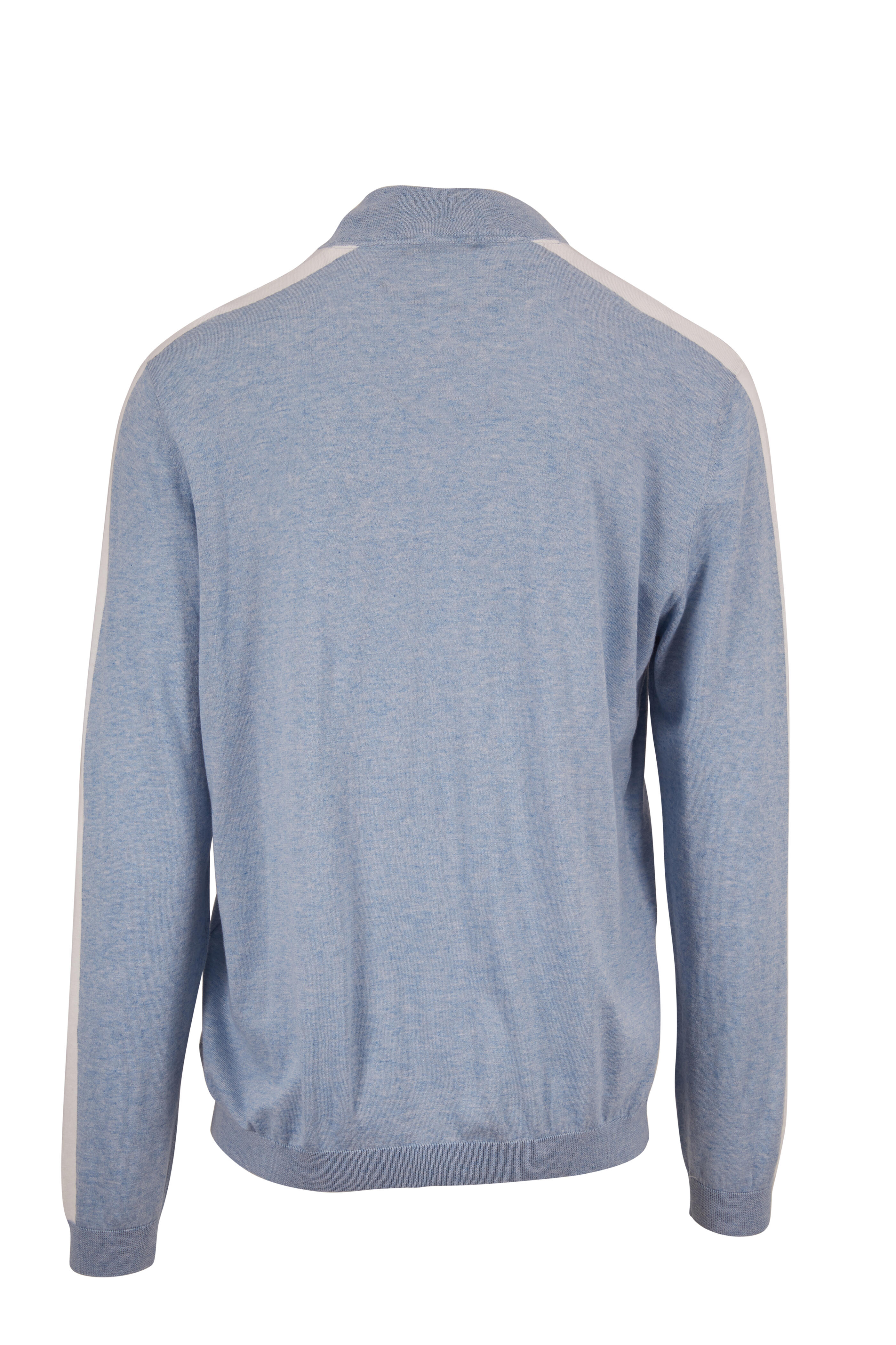 Autumn Cashmere Horizon Pure Cotton Cashmere Quarter Zip Sweater