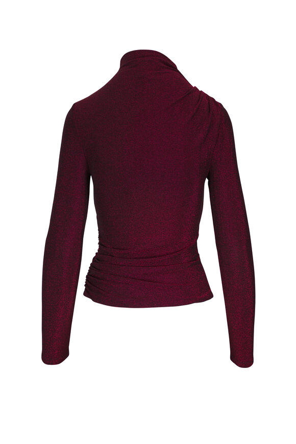 Veronica Beard - Mylie Crimson Lurex Top