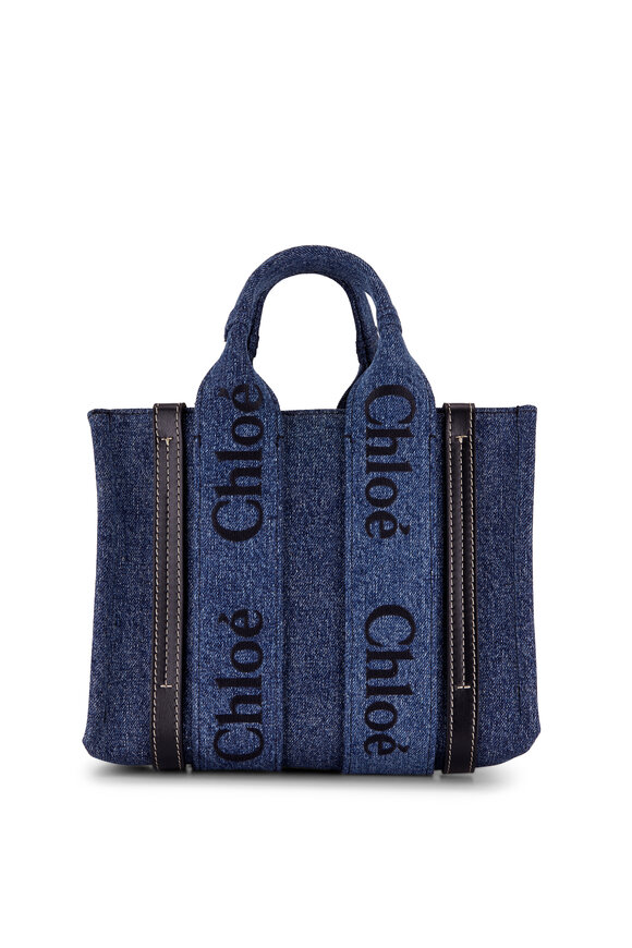 Chloé - Woody Denim Small Tote Bag