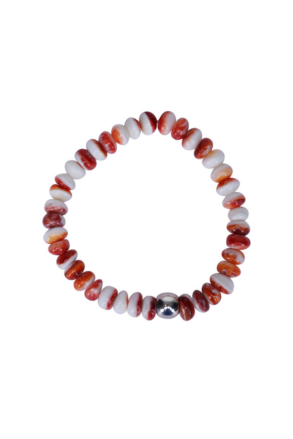 Spivey  Orange Spiny Oyster Bead Bracelet