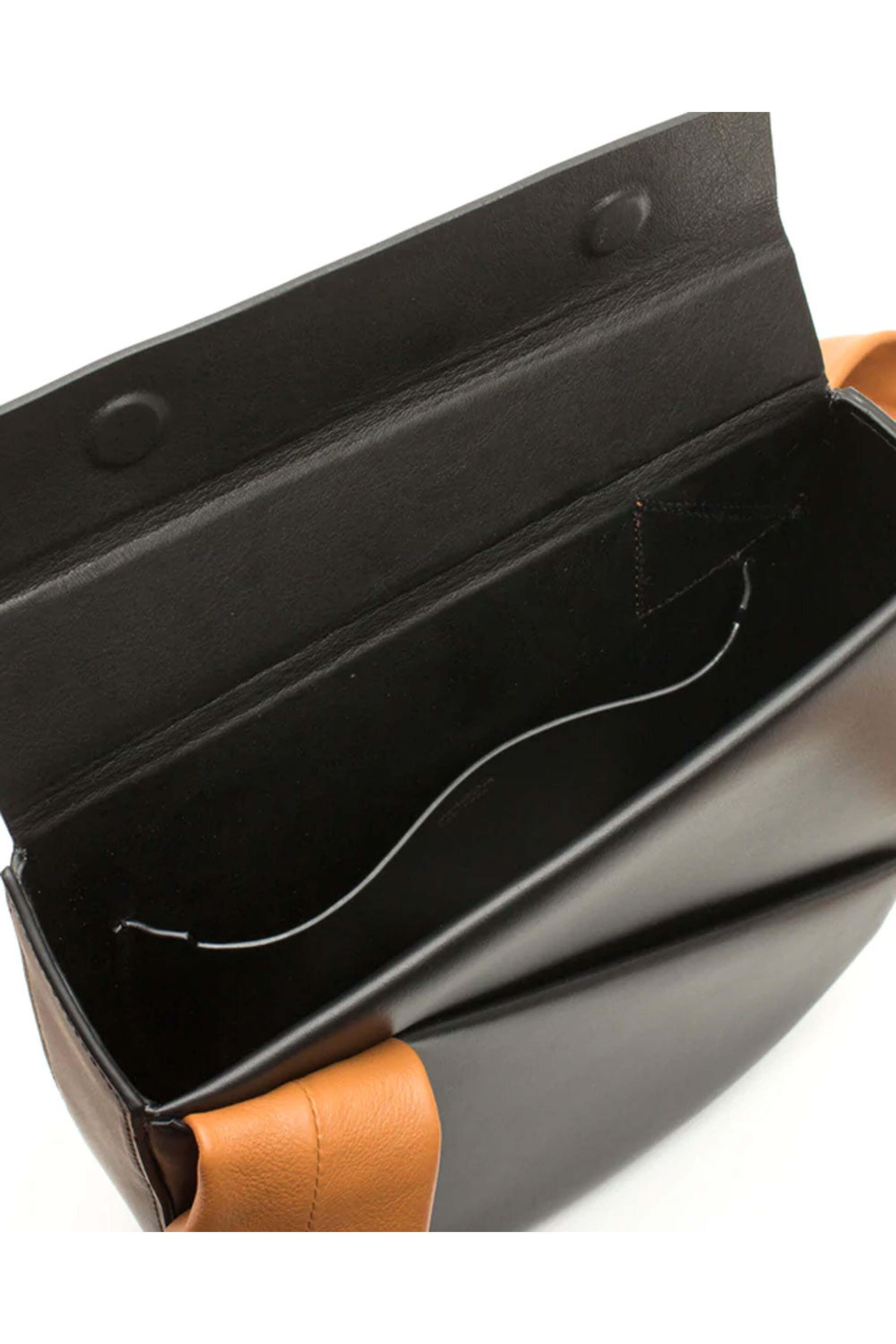 Imago-A - Georgia Handbag in Noir and Tan